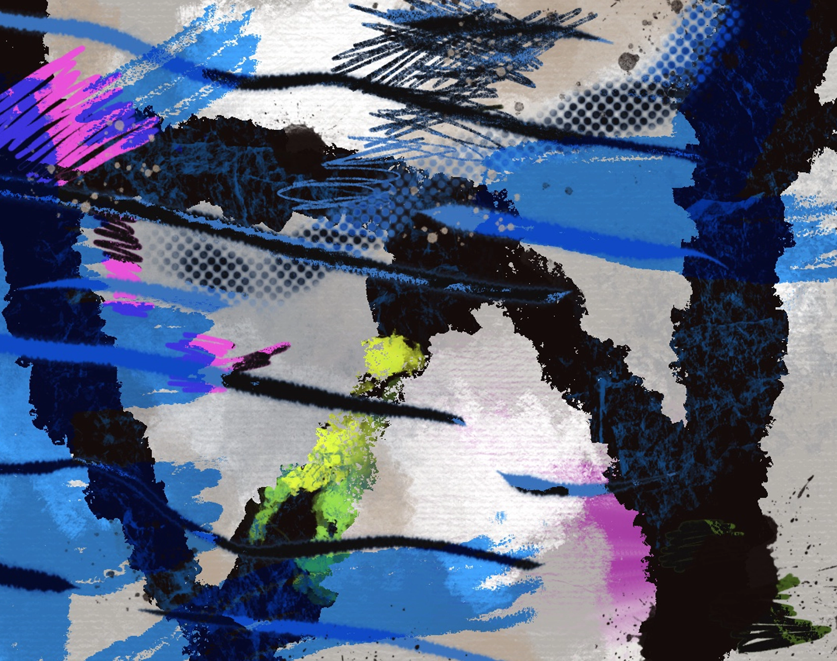 Abstract painting digital Digitales abstraktes Gemälde, digital mixed media